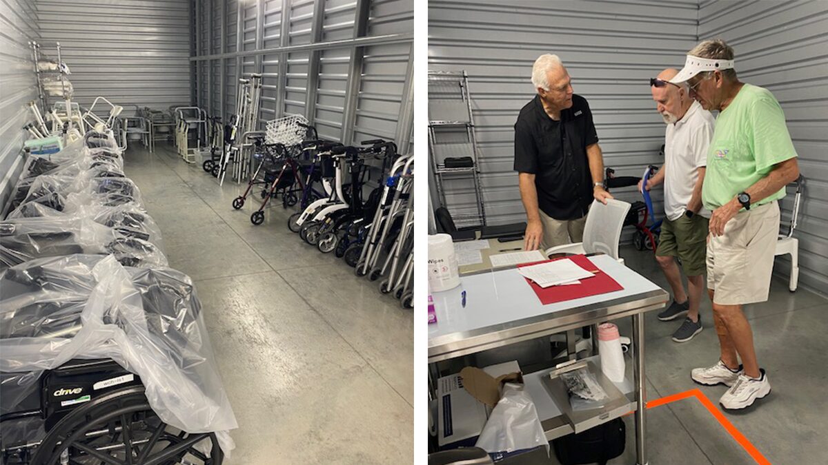 Lending Closet_blog feature lending closet images - equipment & volunteers