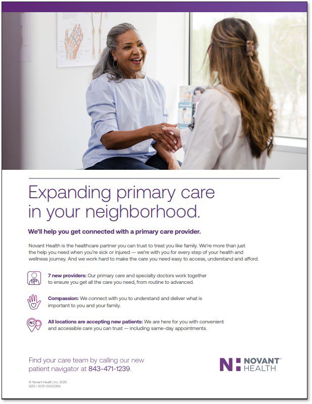 NOVANT Flyer - expanding primary care in your neighborhood
